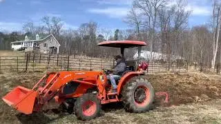Kubota MX5100 Plowing #196