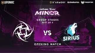 Ninjas in Pyjamas vs Team Sirius Game 2 (BO3) | StarLadder ImbaTV Minor Season 2