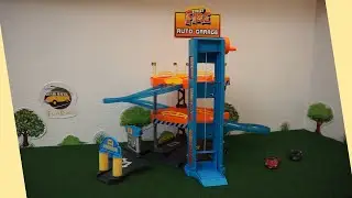 Bburago Street Fire Parkol&oacute;h&aacute;z kieg&eacute;sz&iacute;tőkkel🚙 Auto Garage Playset 🚗 Fun Race
