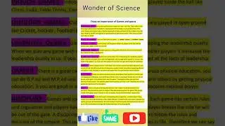 Essay on Wonder of Science for #board #vleads #English