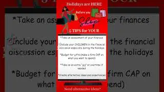 Holiday Shopping Tips 2024 #holidayplanning #holidayseason #holidayshopping #holidaytips