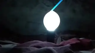 smoke in a bubble ,light trick