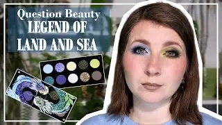 LEGEND OF LAND AND SEA 🐉 Question Beauty | Indie Eyeshadow Palette | 2 Looks | Review | deutsch
