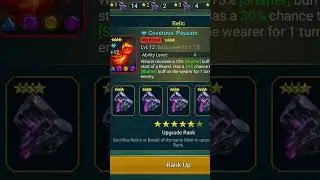 Upgrading My Corveous Passion Mythical Relic To Rank 5 In RAID Shadow Legends