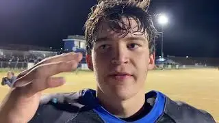 Craig County's Caleb Cregger after his team's 27-0 playoff win over Bath County - Fri. Nov. 14, 2025