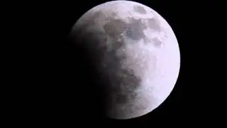Start of Lunar Eclipse Apr 2014 @ 40X in Real-Time