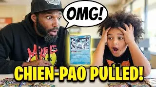 KID PULLS CHIEN-PAO?! 😱 Pok&eacute;mon Pack Opening Reaction!
