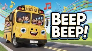 School Bus Goes Beep Beep 🚍 | Fun Vehicle Sounds Song for Kids