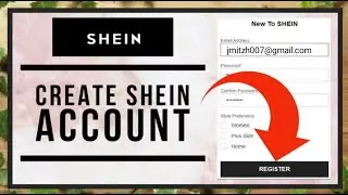 SHEIN create account || how to create shein account using gmail.