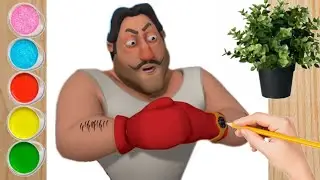 how to drawing Motu Patlu boxer easy step by step | motu Patlu drawing | pencil sketch beginner