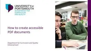 How to Create Accessible PDF Documents