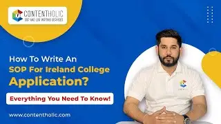 How to Write SOP for Ireland College/ University Application | SOP Writing  Tips to Study in Ireland