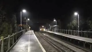 EWS 66061 Passes Southease Working 6O01 (Acton TC - Newhaven Day Aggregates) - 01/12/16
