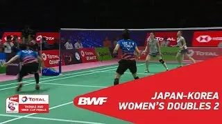 Uber Cup | WD2 | MATSUTOMO/TAKAHASHI (JPN) vs BAEK/LEE (KOR) | BWF 2018