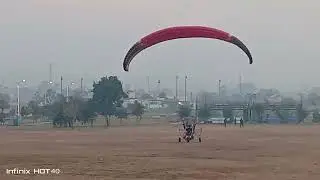 PARAGLIDING IN PARK VIEW CITY ISLAMABAD PAKISTAN.