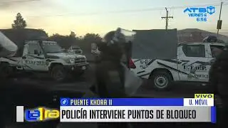 Policía boliviana se alista para avanzar hacia Pirque y Parotani