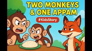 Who Gets the Appam? A Monkey Fight & a Sneaky Fox Story! #KidsStories #StoryTime #MoralStory