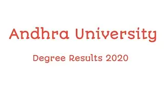 Andhra University 6th Semester Results Released Full Details | Telugu Trending World