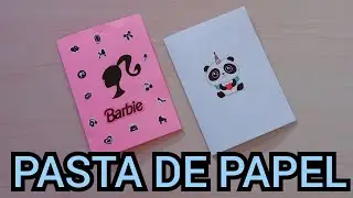 Como Fazer Pasta de Papel | origami paper craft | Material escolar | artesanato de papel