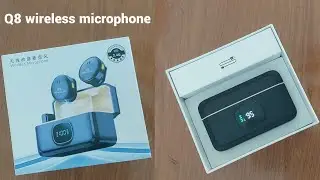 Q8 wireless mic |PerfX Q8 Dual Wireless Clip Mic | Noise Reduction Microphone for iPhone & Type-C