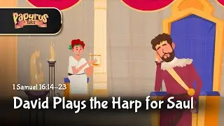 David Plays the Harp for Saul | 1 Samuel 16 | Animated Bible Story for Kids