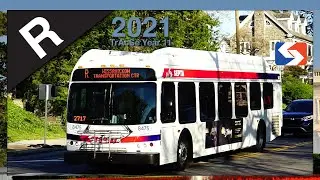 North Philadelphia, PA: Scenes along Bus Route R - SEPTA  TrAcSe 2021