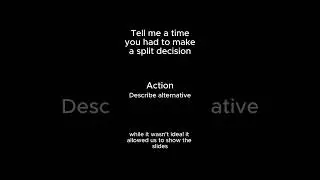 When you had to make a split second decision Copy and Paste #shorts #interview