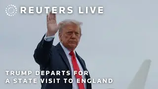 LIVE: Trump departs for a state visit to England