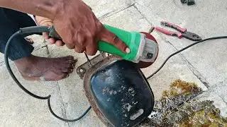 Compressor Cutting Inside Copper Coil #fridgecompressor #viralvideo #trendingvideo