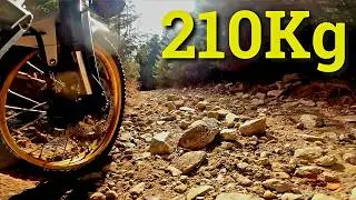 ホンダXL750トランザルプでロッククローリング?!??(しいたけ林道)