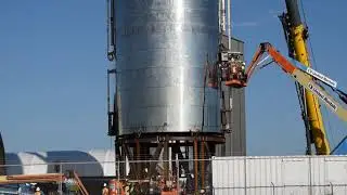 SpaceX Starship Mk1 Preps (aft flap pivot/actuator mounts) - October 19, 2019