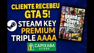 OLHA O QUE VEIO! 😱 Cliente Recebe GTA 5 comprando Steam Key Barata!