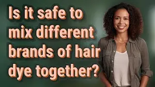 Is it safe to mix different brands of hair dye together?