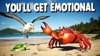 The Guardian of the Beach 🦀🐢 | A Heartwarming Kids Story (3D Animation)