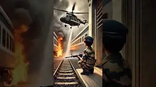 Train Catches Fire at Station  Passengers Evacuated Amid Chaos#ai #short video #ai #train #trendin