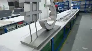 Silver Outdoor Metal Letters with Front-Lit Waterproof Design | Custom Large LED Sign