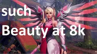 Pink Mercy 8k Select hero menu so beautiful