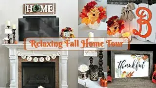 Relaxing Fall Home Tour 2017//Fall Decor For a Small Budget//Fall Decorating Ideas