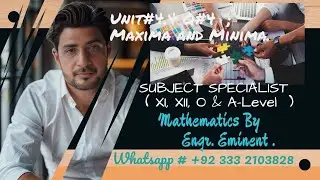 4.4 Q#4 Application of Derivative I XII MATHEMATICS I MATHEMATICS BY ENGR EMINENT 