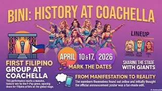 BINI UNSTOPPABLE! The Nation's Girl Group Makes History as Coachella 2026 Headliners!