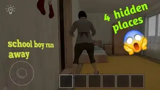 4 hidden places in school boy runaway game 😱
