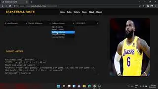 Interactive and Dynamic Website - Basketballfacts