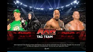 WWE 2K25 - Сина и Гробовщик против Рока и Ортона | Главное командное сражение