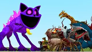 CatNap Godzilla Vs All New Zoochosis Animal Monsters In Garry's Mod