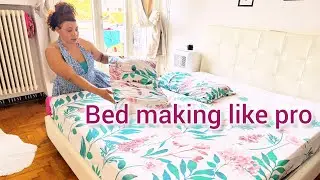 How to perfect bed making and hospital corner for beginner's #housekeeping 