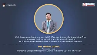 Mr. Mukul Gupta | Admission Head | Khandelwal College of Management Science and Technology, Bareilly