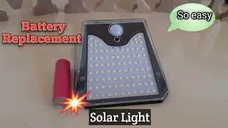 Solar light battery replacement