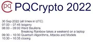 Live sessions  Sep 30 - session Quantum Algorithms, Attacks and Models (director's cut)