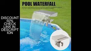 Relaxing Waterfall Cascade Above Ground Swimming Pool Fountain Spillway Attachment Detachable PVC fo