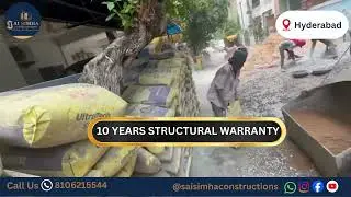 High Quality Concrete Mixing | Strong Foundation Work | Sai Simha Construction Hyderabad